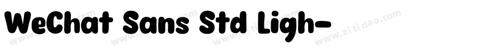 WeChat Sans Std Ligh字体转换